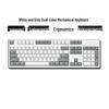 Hot-Swappable 104-Key Mechanical Gaming Keyboard for Girls, Wired, Blue/Black/Brown/Red Switches, Dual-Color Design