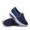 Women Slip-on Loafers Breathable Mesh Casual Walking Shoes Fashion Platform Shoes Rocker Shoes Wedge Heels