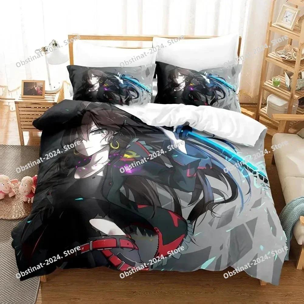 Anime Pixiv Fantasia Bedding Set Printed single Comforter Quilt Bed Cover Duvet Cover Pillow Case 3 Pieces Sets Kids Adult Size