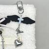Handmade Beaded Phone Chain Wing Heart Bowknot Pendant Phone Chain Bag Charm Stylish Accessory for Fashion Enthusiasts