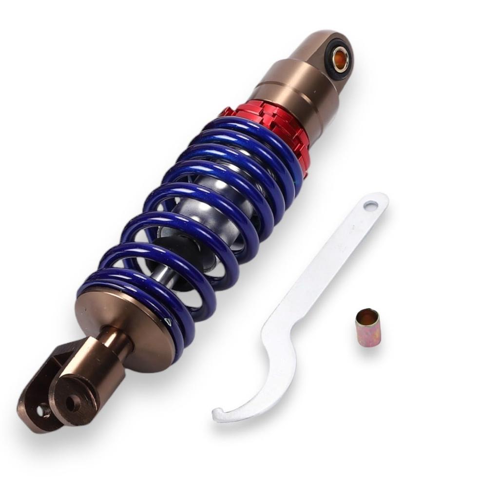 Kanoan Honda Rear Suspension Stepless for Live Super DIO 265mm, Adjustment, Dio, Dio, ZX, AF18, AF28, AF35, AF34, Zoomer, etc. (Blue)