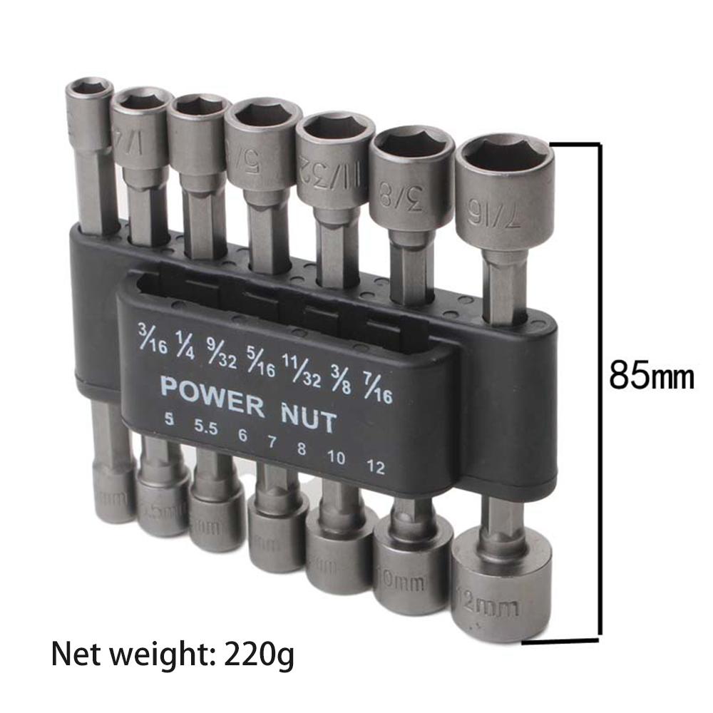 Hexagon Socket Screw Socket Pneumatic Pneumatic Pneumatic Screwdriver Insert 9 Pieces 14 Electric Screwdriver Tapping Screw 45#