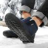 Winter Men Snow Boots Thicken Plush Lining Keep Warm Boots Waterproof Fabric Cotton-padded Shoes
