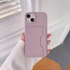 Luxury Solid Color Left Right Wallet Card Slot Hard PC Phone Case For iPhone 16 Pro Max E 14 11 12 13 15 Pro Max Mini Back Cover