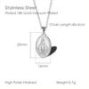 Deelfel Women's Gold Necklace with Venetian Chain, 45cm, Miraculous Medal, Virgin Mary Necklace, Oval, Amulet, Medal Pendant, Stainless Steel, Hypoall
