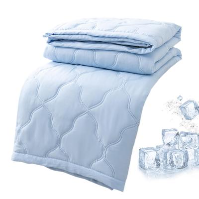 Kühlende Decke fürs Bett, seidige Klimadecke, leichte gekühlte Sommerdecke mit doppelseitigem kaltem und kühlendem Stoff