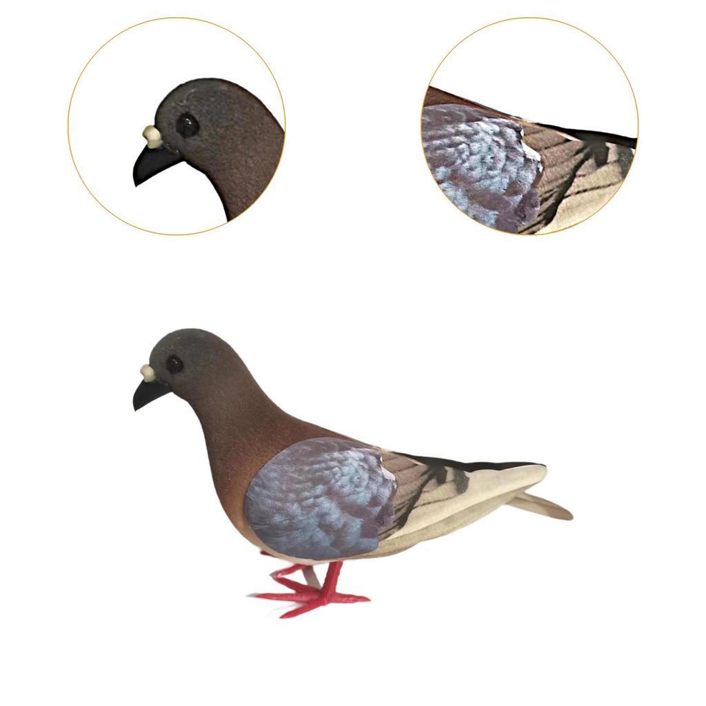 Realistische Taubenstatue Künstliche Vogelfigur Miniatur Nachbildung Taube für Innen Hochzeitsregal Dekor