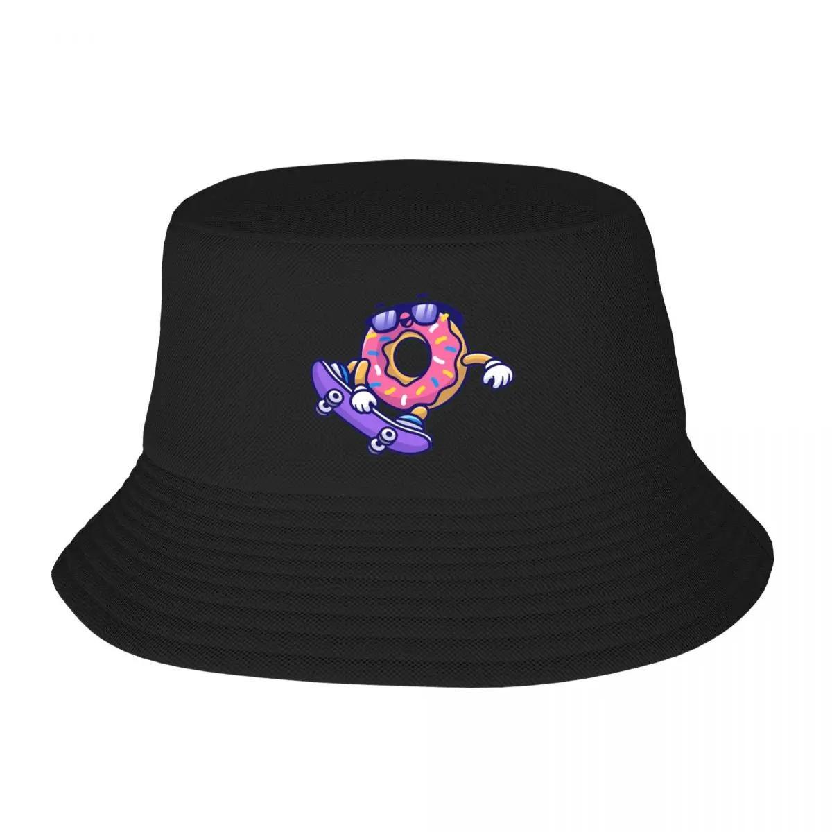 New Cool Skateboarding Donut Bucket Hat Snap Back Hat Snapback Cap Hard Hat Hats For Women Mens