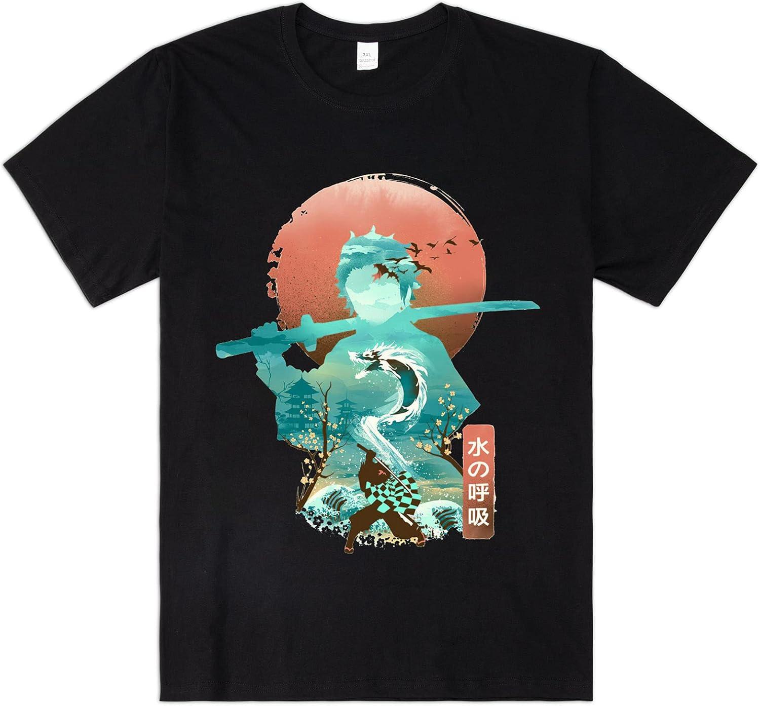 New Demon Slayer Graphic T Shirt Anime Manga Fans Shirt L