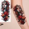 1 Blatt Kreative Malerei Drache Löwe Temporäre Tattoos für Männer Frauen Erwachsene Körperkunst Wasserdichte Realistische Fake Tattoo Aufkleber