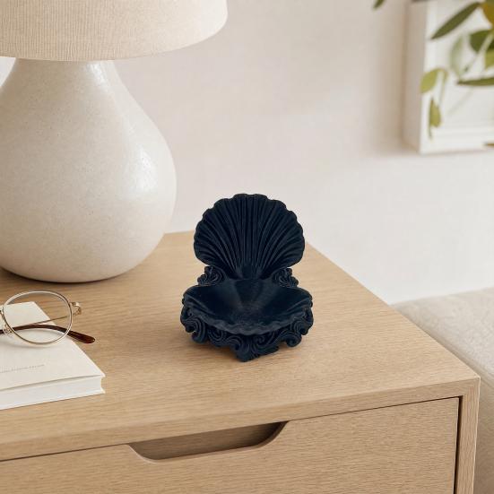 Shell Jewelry Storage Tray, Three-Dimensional Carving Design, Jewelry Decorative Organizer for Rings Earrings Small Items