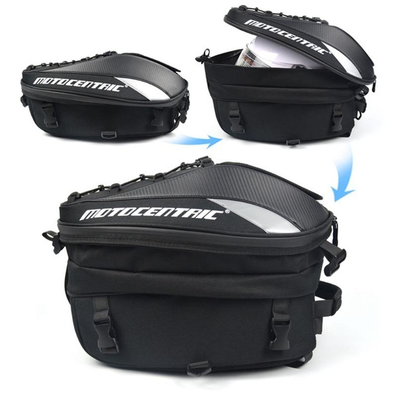 Motorcycle Bag Waterproof Drop Leg Side Bags Backpack Tail Multifunction Rear Seat Bag High Capacity Ride Outdoor For Cafe Racer
