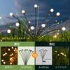 Solar Recessed Solar Garden IP65 Solar Firefly 10 LED Solar Panel Automatic Stylish and Creates a Beautiful Suitable for Flower and More of Lights,