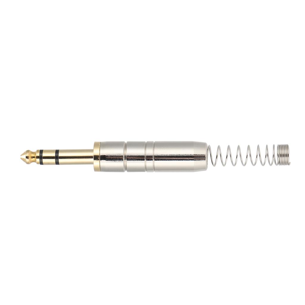 Stereo Audio Plug 6.35MM GoldPlated Welding Stereo DIY Audio Plug for Electric Guitar Cord