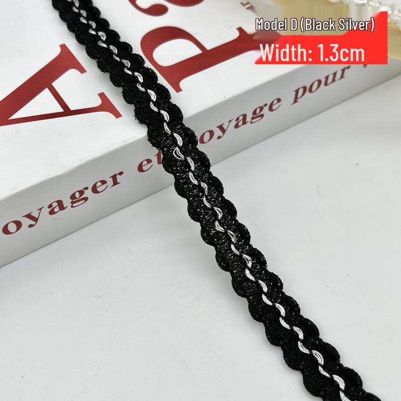 Handmade Gold & Silver Thread Lace: Song Brocade National Style for DIY Clothing, Cuffs, Curtains, and Cushion Decoration.