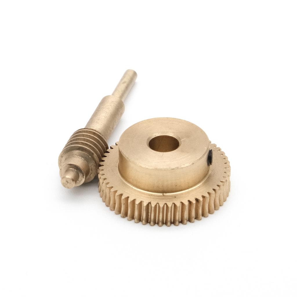 0.5M 20/30/40/50/60 Teeth Copper Worm Shaft Gear Combination 1:20 1:30 1:40 1:50 1:60 DIY
