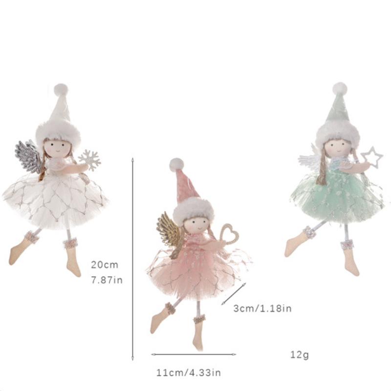New Year 2025 Christmas Angel Dolls Xmas Tree Pendant Ornaments Navidad 2025 Christmas Decoration for Home Natal Gifts Noel Deco