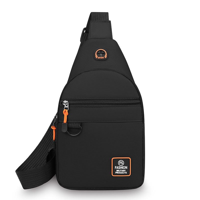 Pánská jednoduchá vodotěsná náprsní taška Studentská velkokapacitní crossbody taška Outdoorové sporty Cyklistika Běh Taška pod paži Ledvinka Cestovní taška přes rameno