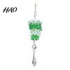 Christmas Garland Decor Acrylic Pine Cone Pendant with Faux Crystal Drop, Tree Elegant Hanging Xmas Baubles Ornaments, Transparent Gradient