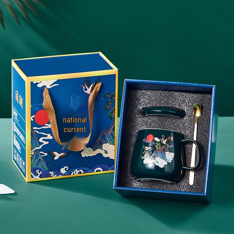 Керамическая кружка в китайском национальном стиле, подарочный набор