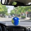 Thickened Metal Ring Crochet Ball Charm Pendant Necklace Plush 1 Pc