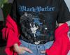 Black Butler T-Shirt: Sebastian Anime, Vintage Gothic Grunge