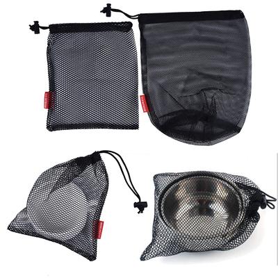 Nylon Mesh Drawstring Bag For Cutlery Bottle Pot Pan Kettle Mesh Storage Bag