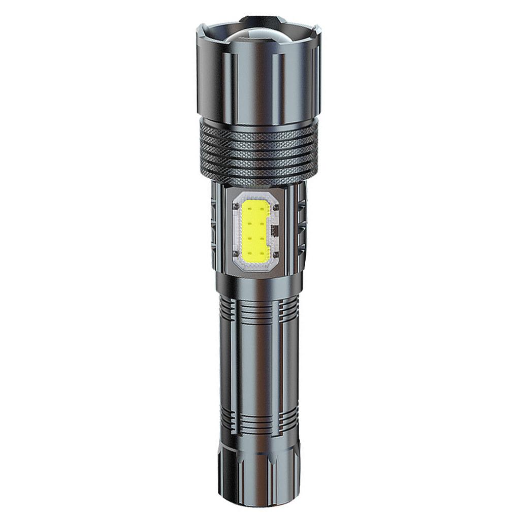 USB Rechargeable Flashlight IPX4 Waterproof Multi-Modes Electric Torch for Hiking Cycling Camping
