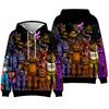 Five Nights At Freddy's Hooded for Aldult Streetwear Anime Hoodie Graphic Printed Unisex Hooded Pullover