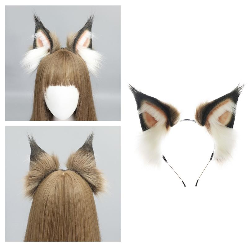 Mädchen Katzenohren Stirnbänder Plüsch Cosplay Animes Treffen Musikfestivals Haarreif