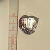 Used Swarovski Crystal Heart Butterfly Large and Small Figurine Set of 2