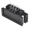 2pcs Connector Terminal Adapter Metal Plastic Silver