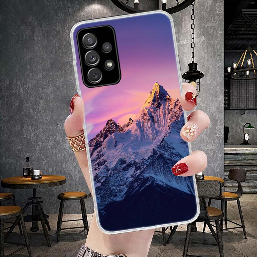 Mountain Peak Forest Soft Phone Case For Samsung Galaxy A13 A14 A15 A16 A17 A53 A54 A55 A56 A57 A33 A34 A35 A36 A37 A23 A24 A25