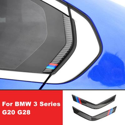 Για BMW Σειρά 3 G20 G28 320 325 330i 2020 2021 Αυτοκόλλητο 2x Car Styling Carbon Fiber Style Προστατευτική ταινία πίσω παραθύρου