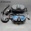 Low Volume Freediving Snorkeling Mask Anti-Fog Tempered Glass Soft Silicone Myopia Available Scuba Diving Goggles for Men Women