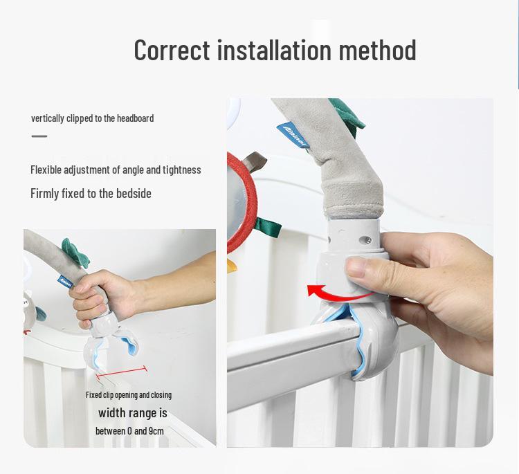 Aipinqi Nordic Baby Crib & Stroller Plush Clip Toy