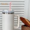 1/6ks sada silikonových brček pro sklenice o objemu 30/40 oz, opakovaně použitelná brčka s kryty, potravinářská snadno čistitelná náhradní silikonová brčka na cesty a venkovní použití