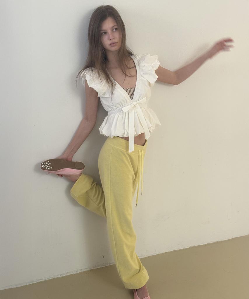 Geuliteu Mainz Terry Jogger Elastic Pants_Mainz Pants_Yellow