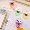 6/12Pcs Mini Transparent Binder Clips Colorful Book Holder Clip Long Tail Handbook Clips for Paper School Office Home
