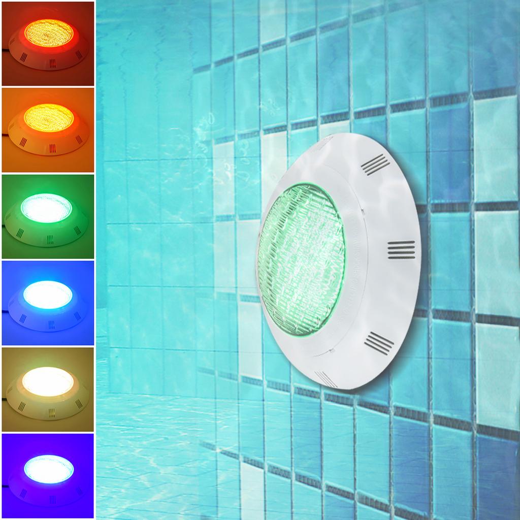 45W RGB LED Underwater Swimming Pool Light IP68 Waterproof 7 Colors Changing Underwater Pool Lights with Remote Control