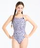 Hugeu Garden Black Leopard Middle Cut Double Strap X-Back Wsa2689