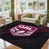 Queensland Maroons Design Crystal Velvet Rug Soft Decorative Mat for Bedroom Entrance