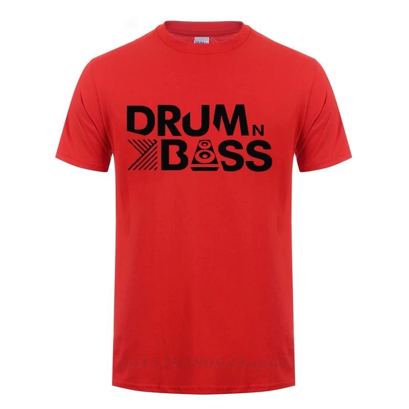 Drum N Bass T-Shirt Funny Birthday Gift For Male Short Sleeve Round Neck Cotton Streetwear Casual T Shirt Summer Tops Tee