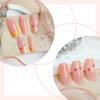 24Pcs Press on Nail French Manicure Nail Accesories Strawberry Design Stick on Nail for Trendsetters and Nail Art Lover
