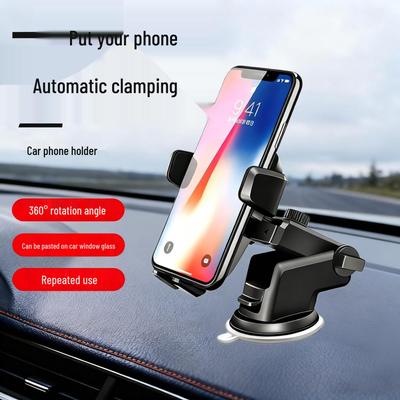 Universal Non-Slip Car Phone Holder with Air Vent Mount and Suction Cup for Dashboard Navigation