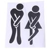 Cute Man Woman Washroom Toilet WC Bathroom Door Sticker