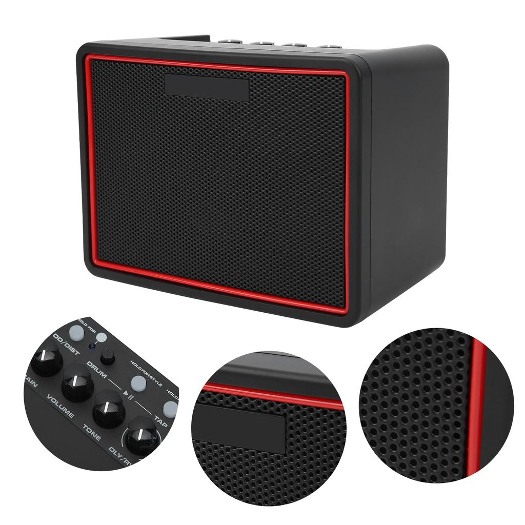 Electric Guitar Amplifier Mini Portable Bluetooth Speaker NGA 3BT 3W