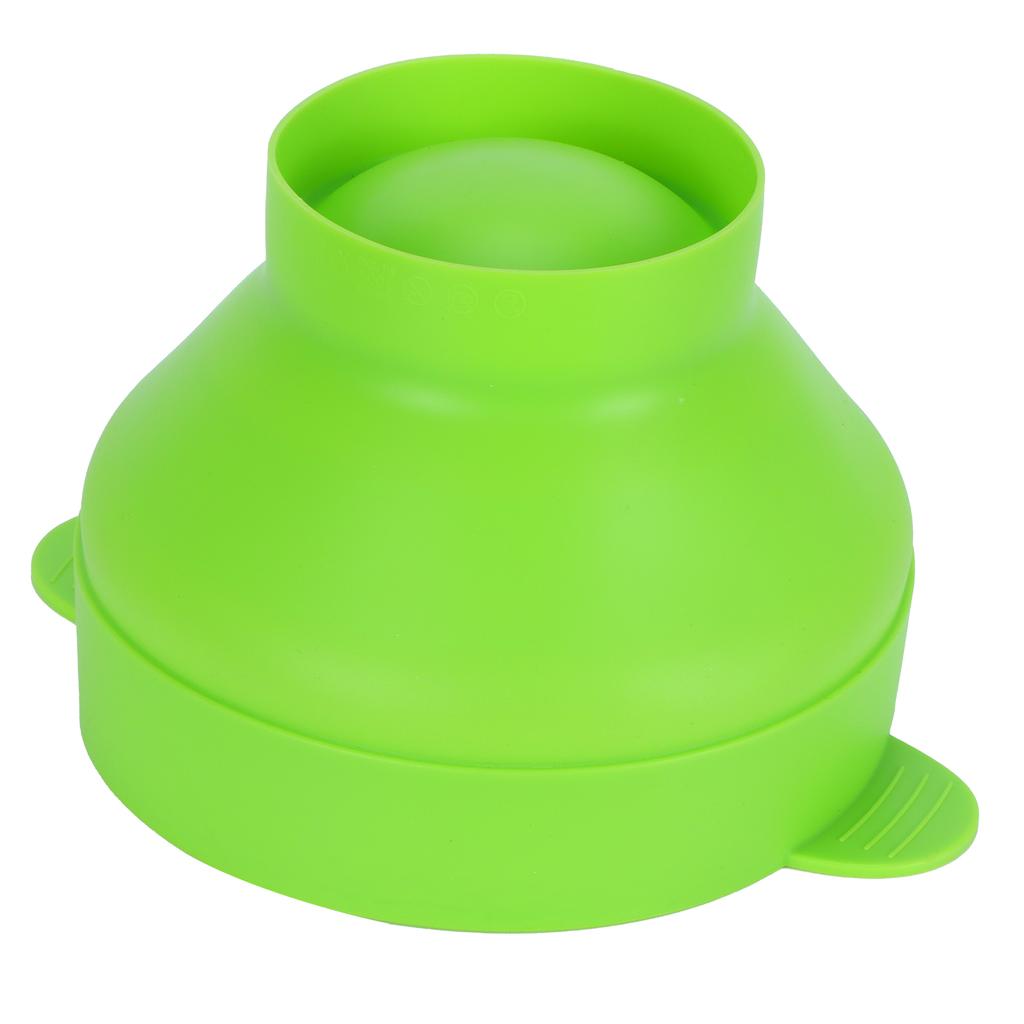 Popcorn Bucket Folding Silicone DIY Popcorn Maker Bowl with Lid Kitchen Accessory(With HandleGreen )