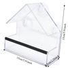 PS Hanging Bird Feeder Transparent Outdoor Bird Feeder High Capacity Wild Bird Feeder  Backyard