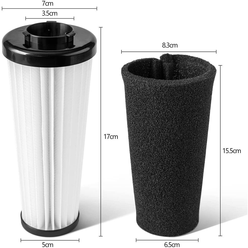 Paquete de 2 Filtros de Repuesto para Captura de Olores F112 para Aspiradoras Verticales Sin Bolsa Dirt Devil Compara con AD47936